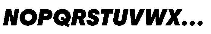 Down Black Italc Font UPPERCASE