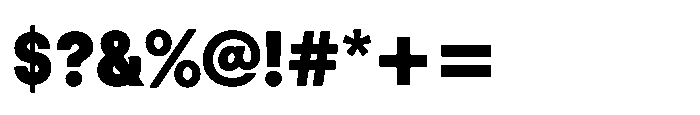Down Black Font OTHER CHARS