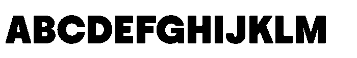 Down Black Font UPPERCASE