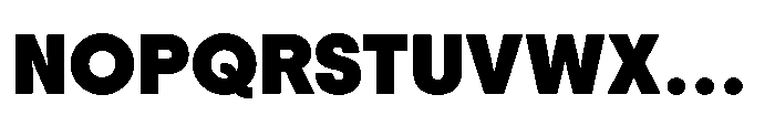 Down Black Font UPPERCASE