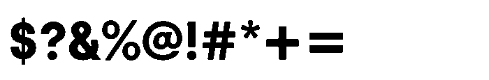 Down Bold Font OTHER CHARS