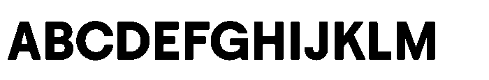 Down Bold Font UPPERCASE