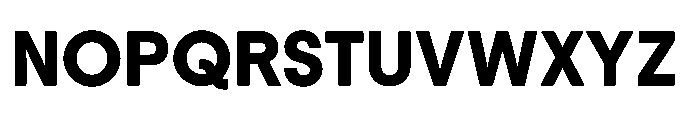 Down Bold Font UPPERCASE