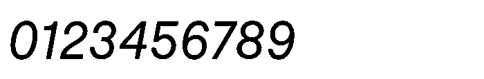 Down Italic Font OTHER CHARS