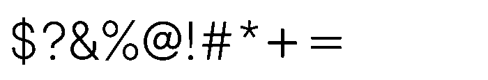 Down Light Font OTHER CHARS