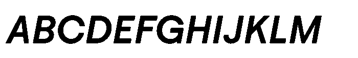 Down Medium Italic Font UPPERCASE