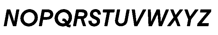 Down Medium Italic Font UPPERCASE