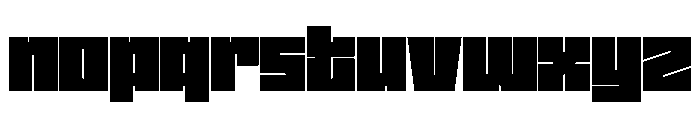 DORutorSteel Black Font LOWERCASE