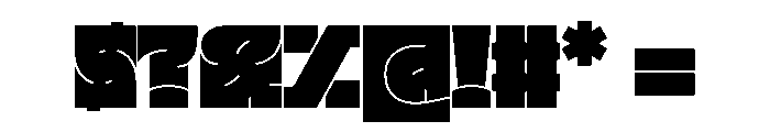 DORutorStone Black Instance Font OTHER CHARS