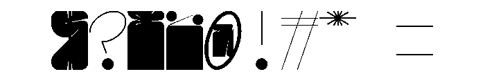DOT19 Regular Font OTHER CHARS