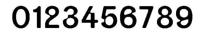 DOTrax Regular Font OTHER CHARS