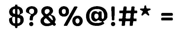 DOTrax Regular Font OTHER CHARS