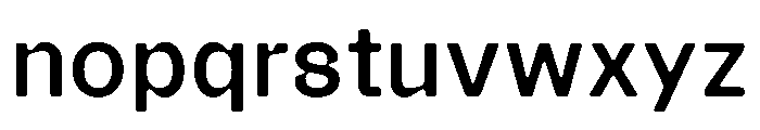 DOTrax Regular Font LOWERCASE
