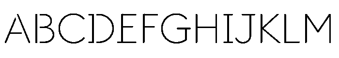 DocumanSTC TRIAL ExtraLight Instance Font UPPERCASE