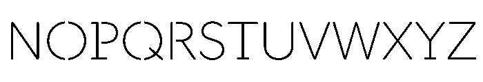 DocumanSTC TRIAL ExtraLight Instance Font UPPERCASE