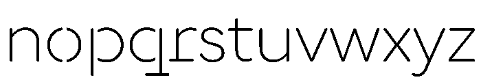 DocumanSTC TRIAL ExtraLight Instance Font LOWERCASE