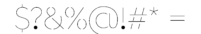 DocumanSTC TRIAL Lazer Instance Font OTHER CHARS