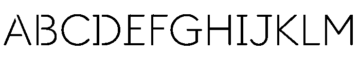 DocumanSTC TRIAL Light Instance Font UPPERCASE