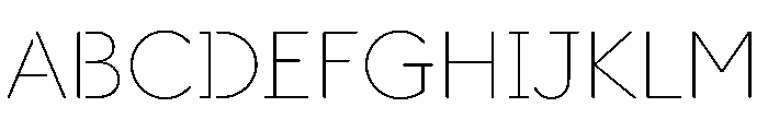 DocumanSTC TRIAL Thin Instance Font UPPERCASE