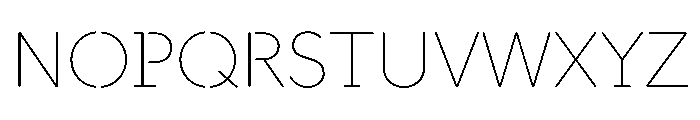 DocumanSTC TRIAL Thin Instance Font UPPERCASE