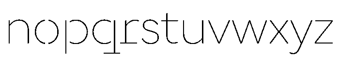 DocumanSTC TRIAL Thin Instance Font LOWERCASE