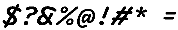 DolphKAA MediumItalic Font OTHER CHARS