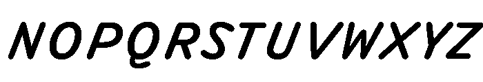 DolphKAA MediumItalic Font UPPERCASE