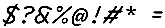 DolphKAA RegularItalic Font OTHER CHARS