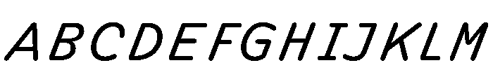 DolphKAA RegularItalic Font UPPERCASE