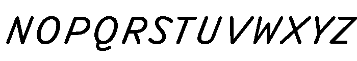 DolphKAA RegularItalic Font UPPERCASE