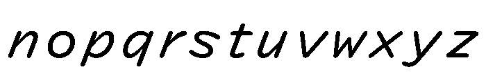 DolphKAA RegularItalic Font LOWERCASE