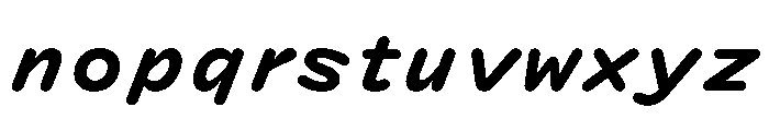 DolphKAATest BoldItalic Font LOWERCASE