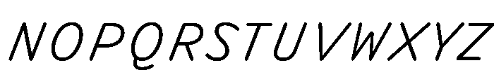 DolphKAATest LightItalic Font UPPERCASE