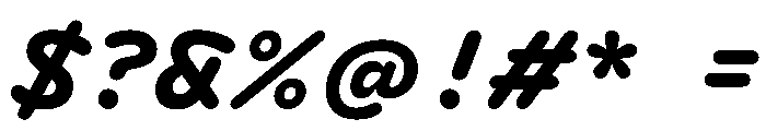 DolphKOO BoldItalic Font OTHER CHARS