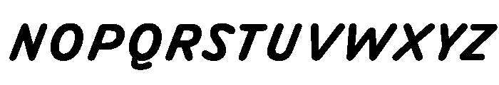 DolphKOO BoldItalic Font UPPERCASE