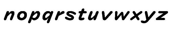 DolphKOO BoldItalic Font LOWERCASE