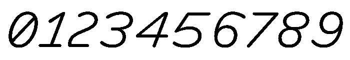 DolphKOO LightItalic Font OTHER CHARS