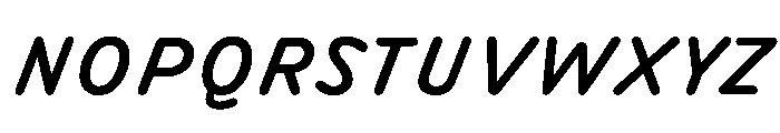 DolphKOOTest MediumItalic Font UPPERCASE