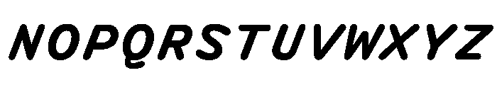 DolphYY BoldItalic Font UPPERCASE