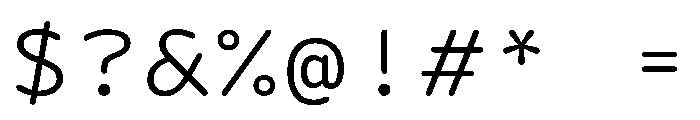 DolphYY Light Font OTHER CHARS