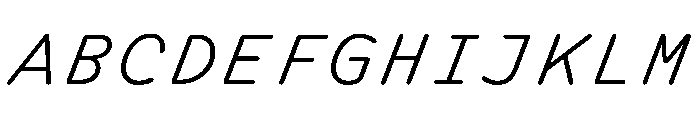 DolphYY LightItalic Font UPPERCASE