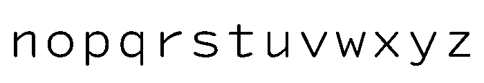 DolphYY Light Font LOWERCASE