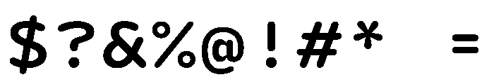DolphYY Medium Font OTHER CHARS