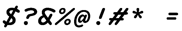 DolphYYTest MediumItalic Font OTHER CHARS