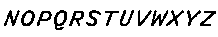 DolphYYTest MediumItalic Font UPPERCASE
