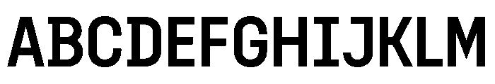Doumbar Medium Font UPPERCASE