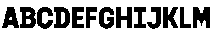 Doumbar PlateBold Font UPPERCASE