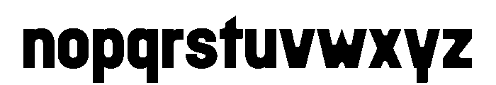Doumbar PlateBold Font LOWERCASE