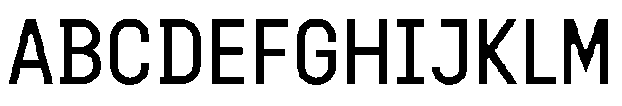 Doumbar PlateRegular Font UPPERCASE