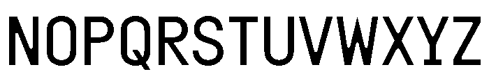 Doumbar PlateRegular Font UPPERCASE